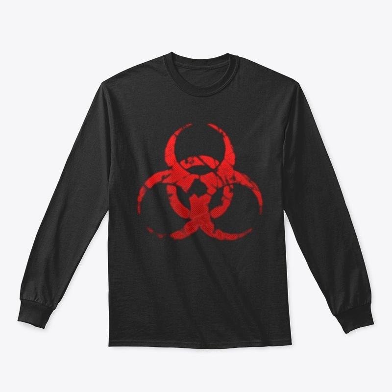 BioHazard Long Sleeve Front of Shirt