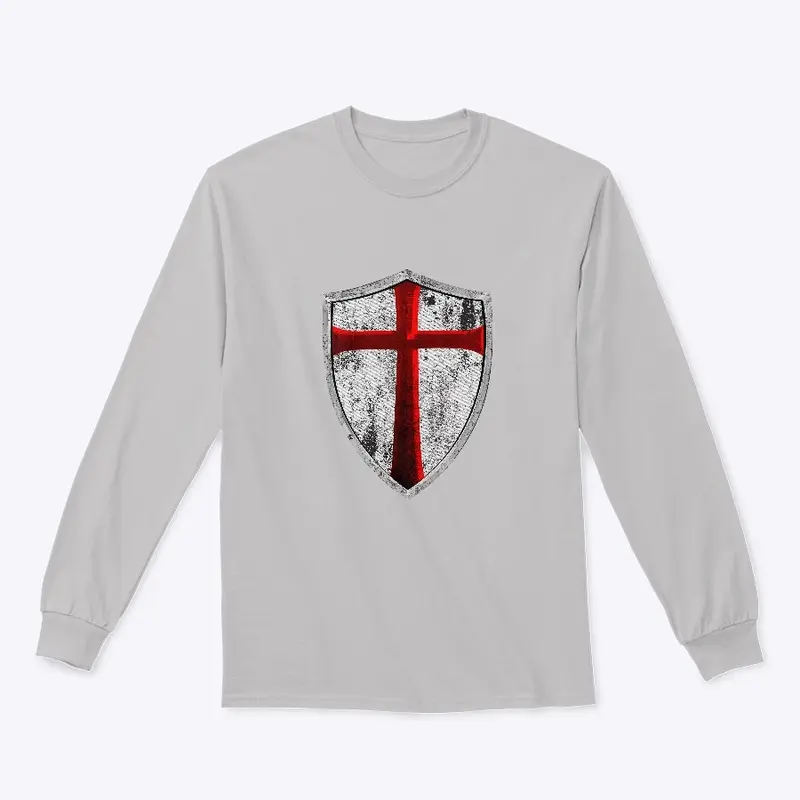 Templar Knight Shield - Front of Shirt