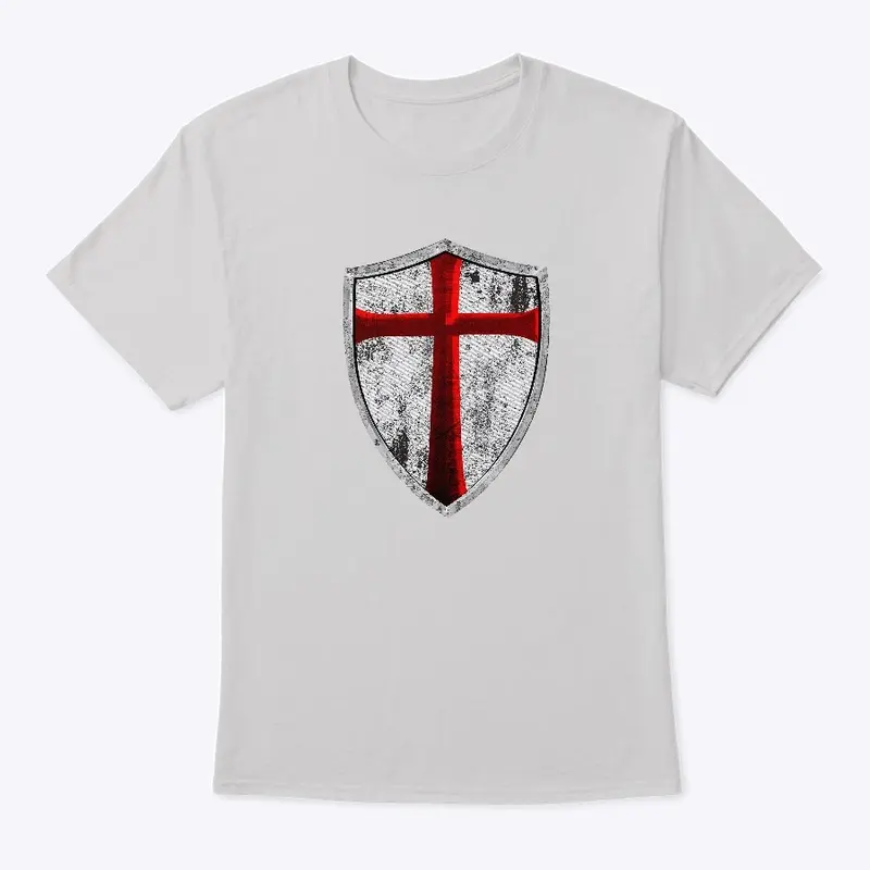 Templar Knight Shield - Front of Shirt